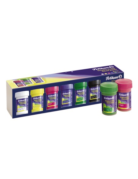 Tempera pelikan escolar 25 ml caja 6 colores surtidos