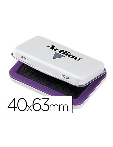 Tampon artline nº00 violeta 40x63 mm