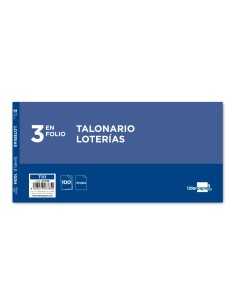 Talonario liderpapel loteria tres en folio 111