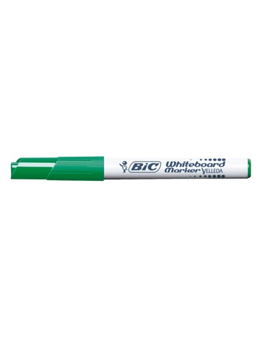Rotulador bic velleda para pizarra verde punta redonda 14 mm