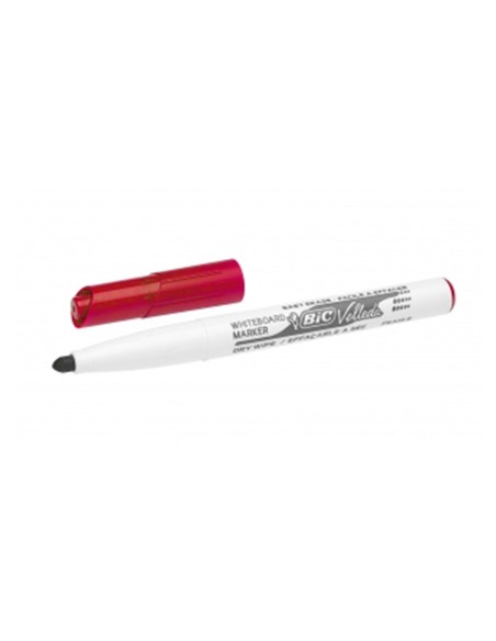 Rotulador bic velleda para pizarra rojo punta redonda 14 mm