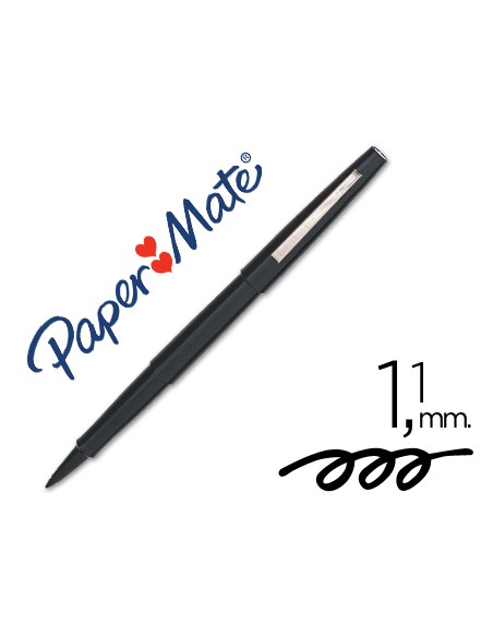 Rotulador paper mate flair original punta fibra negro