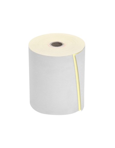 Rollo sumadora q connect electro 75 mm ancho x 65 mm diametro copiativo con 2 hojassin bisfenol a