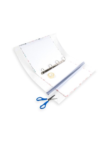 Rollo plastico forralibros liderpapel 045x2 mt 70 mc