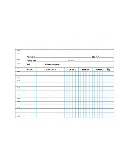 Recambio multifin 3003 cuarto apaisado cuentas corrientes Recambio multifin 3003 cuarto apaisado cuentas corrientes