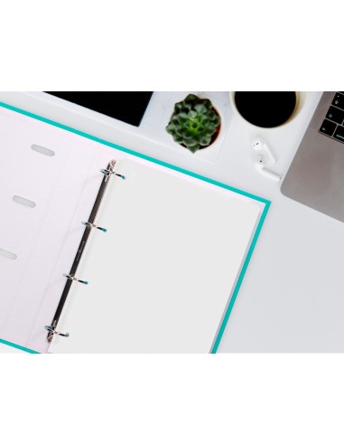 Recambio liderpapel a4 100 hojas 60g m2 liso sin margen 4 taladros