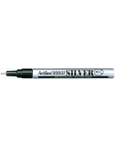 Rotulador artline marcador permanente tinta metalica ek 999 plata punta redonda 08 mm