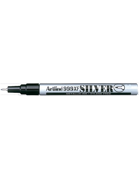 Rotulador artline marcador permanente tinta metalica ek 999 plata punta redonda 08 mm