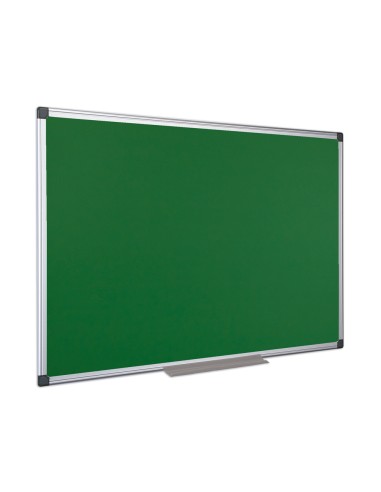 Pizarra verde q connect mural marco de aluminio 200x100 cm sin repisa