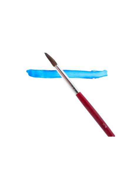 Pinceles acuarela liderpapel nº 6 virola cromada pelo engomado