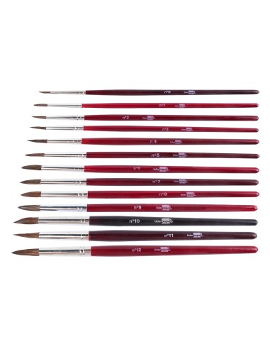 Pinceles acuarela liderpapel nº 7 virola cromada pelo engomado