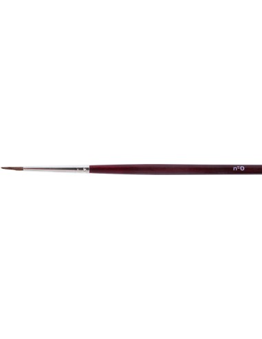 Pinceles acuarela liderpapel nº 0 virola cromada pelo engomado