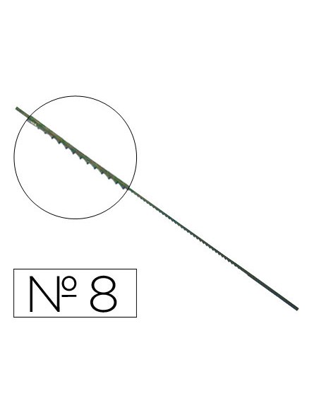 Pelos de segueta madera nº8 caja de 144 unidades
