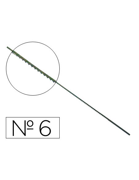 Pelos de segueta madera nº6 caja de 144 unidades
