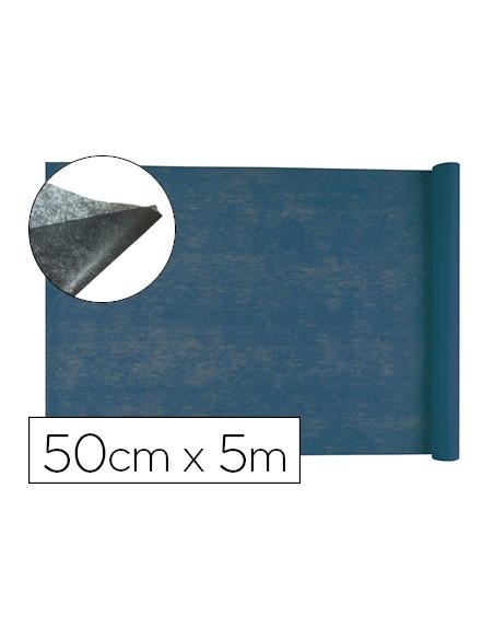 Tejido sin tejer liderpapel terileno 25 g m2 rollo de 5 mt azul marino Tejido sin tejer liderpapel terileno 25 g m2 rollo de 5 mt azul marino