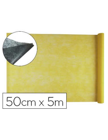 Tejido sin tejer liderpapel terileno 25 g m2 rollo de 5 mt amarillo