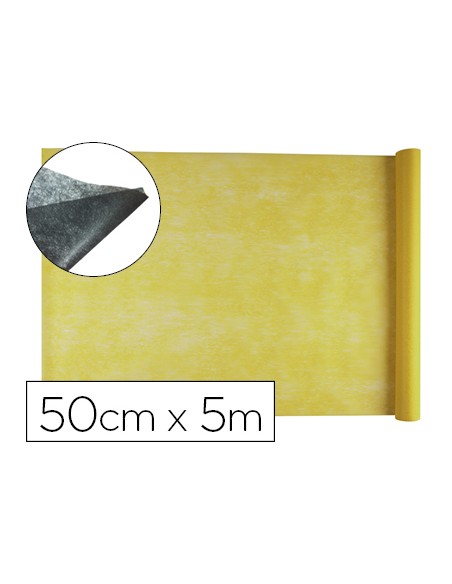 Tejido sin tejer liderpapel terileno 25 g m2 rollo de 5 mt amarillo