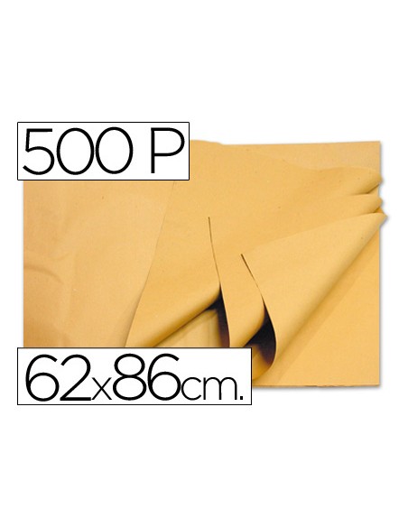 Papel manila crema 62x86 cm paquete de 500 hojas