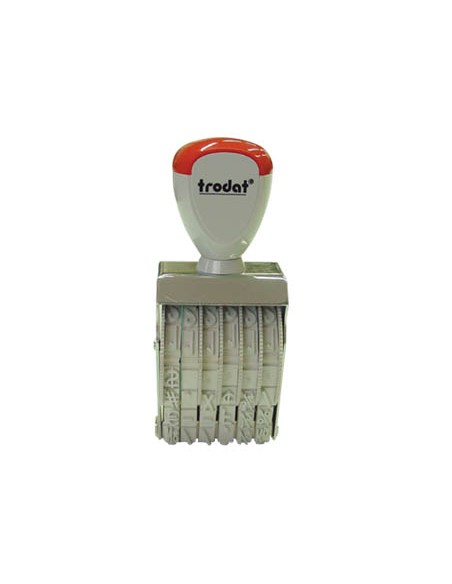Numerador trodat manual con 6 bandas 7 mm
