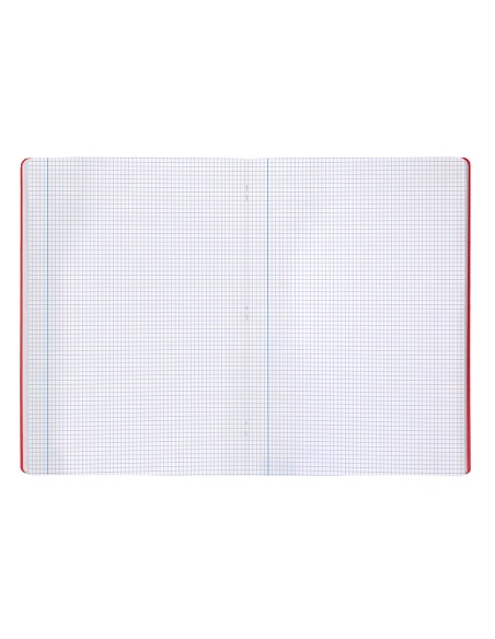 Libreta liderpapel 360 tapa de plastico a4 48 hojas 90g m2 cuadro 3 mm con margen colores surtidos
