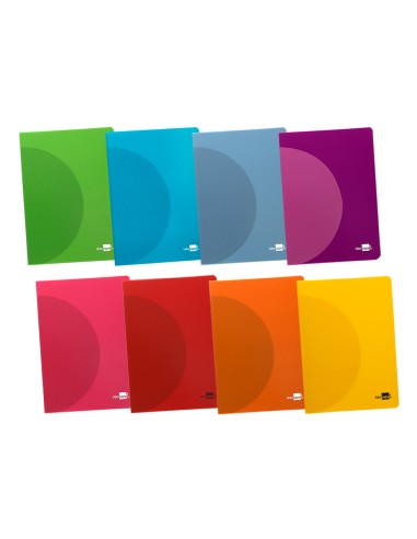 Libreta liderpapel 360 tapa de plastico a5 48 hojas 90g m2 pauta 4 35mm con margen colores surtidos