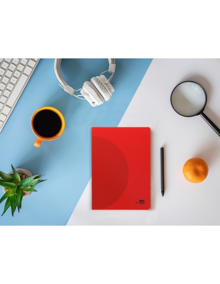 Libreta liderpapel 360 tapa de plastico a5 48 hojas 90g m2 lisa sin margen colores surtidos