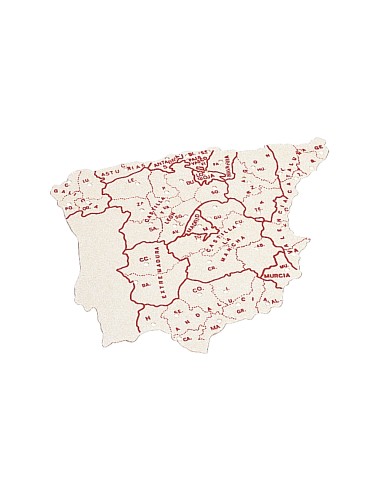 Plantilla liderpapel mapa espana plastico 15x125 cm bolsa de 3 unidades