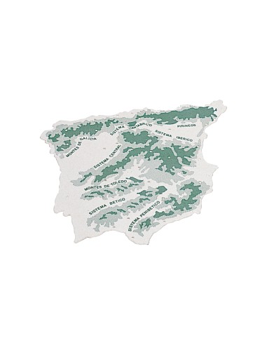 Plantilla liderpapel mapa espana plastico 22x18 cm bolsa de 3 unidades