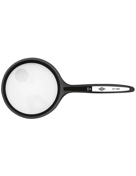 Lupa q connect cristal bifocal 75 mm mango curvo