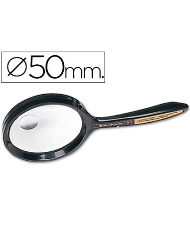 Lupa q connect cristal bifocal 50 mm mango curvo