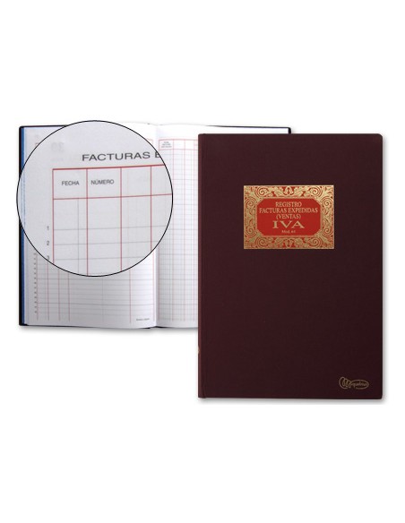 Libro miquelrius n64 folio 100 hojas facturas emitidas