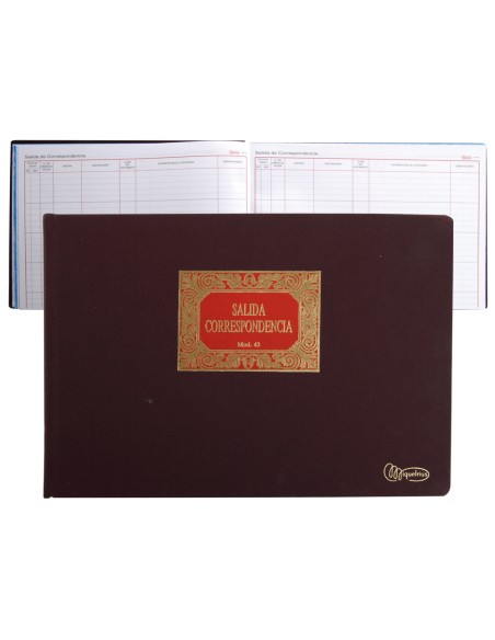 Libro miquelrius n43 folio apaisado 100 hojas salida de correspondencia