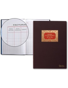 Libro miquelrius n65 folio 100 hojas facturas recibidas