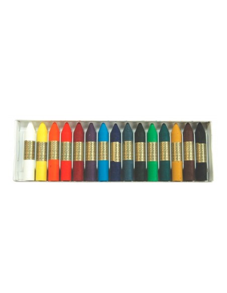 Lapices cera manley caja de 15 colores surtidos