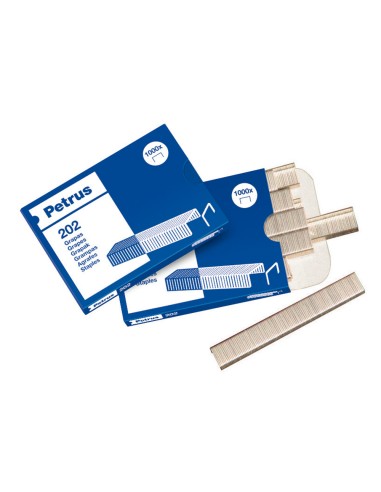Grapas petrus bambina nº 202 caja de 1000 unidades