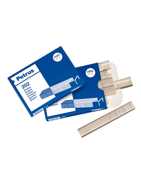 Grapas petrus bambina nº 202 caja de 1000 unidades