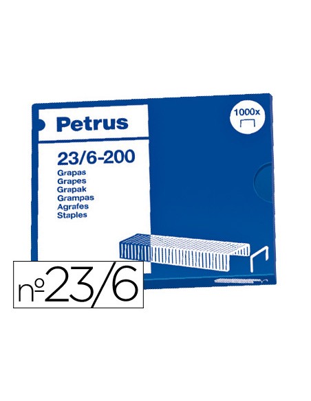 Grapas petrus nº 23 6 caja de 1000 unidades