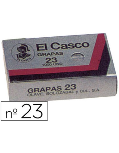 Grapas el casco nº23 caja de 1000 unidades