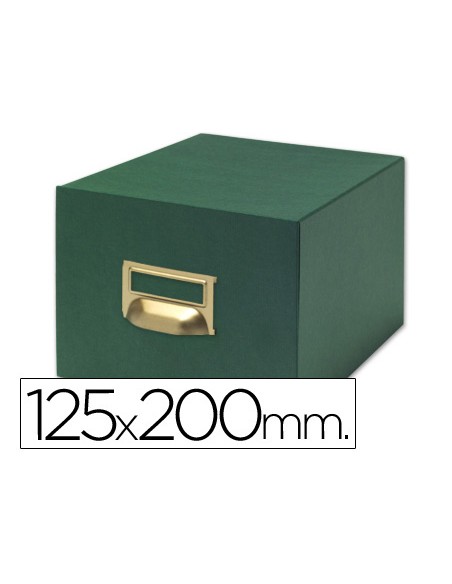 Fichero fichas tela verde 1000 fichas n4 tamano 125x200 mm