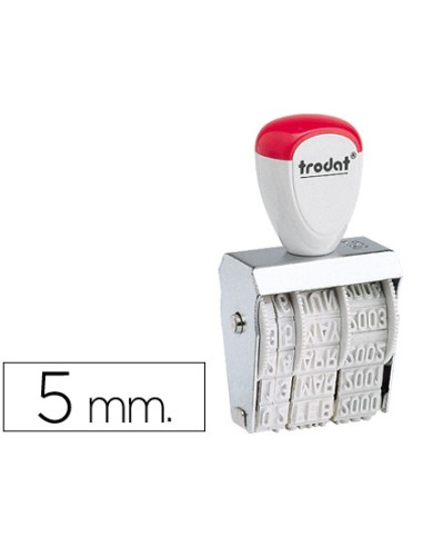 Fechador trodat 1020 con banda incluido dia mes ano 5 mm