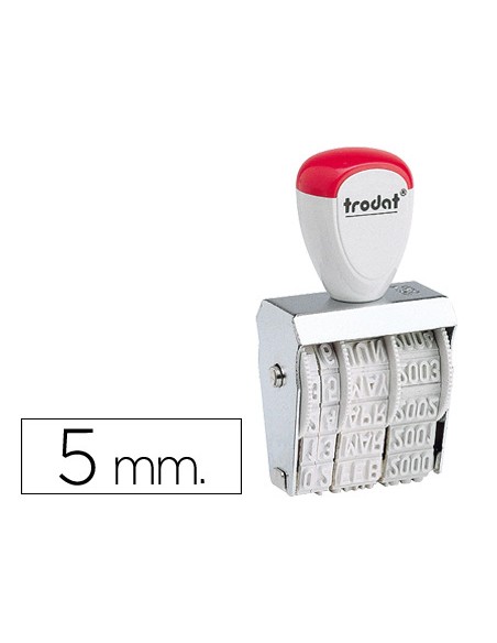 Fechador trodat 1020 con banda incluido dia mes ano 5 mm