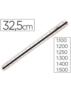 Escala mr 163220 1 100 200 250 300 400 500 30 cm estuche rigido color