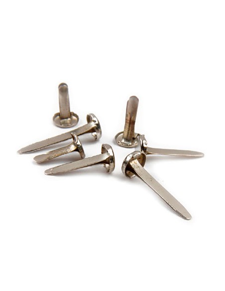 Encuadernadores liderpapel niquelados n4 22 mm caja de 100 unidades