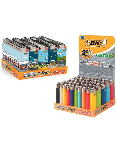 Encendedor bic mini j 25 colores surtidos