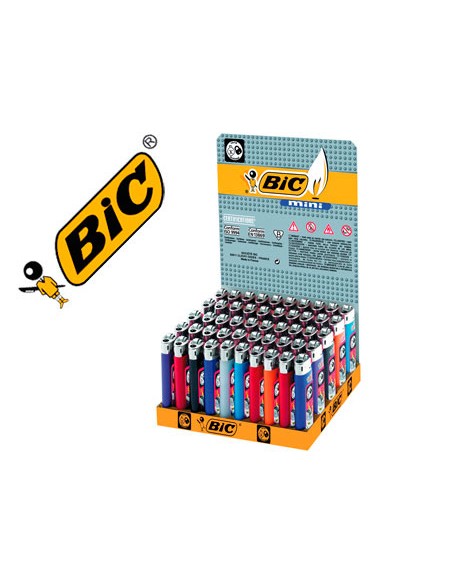 Encendedor bic mini j 25 colores surtidos