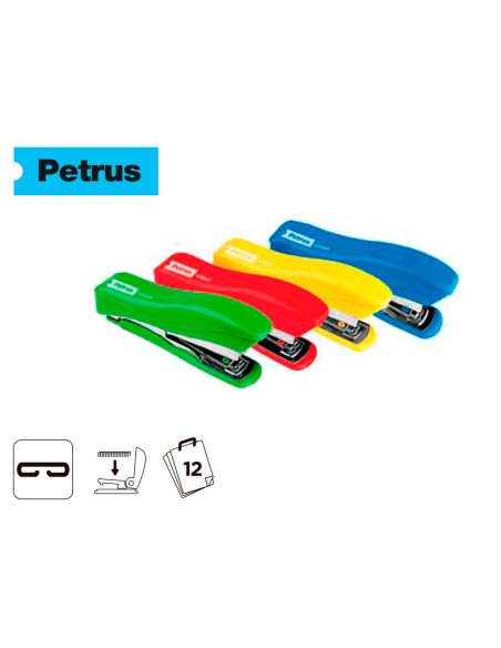Grapadora petrus liliput 200 capacidad 12 hojas Grapadora petrus liliput 200 capacidad 12 hojas
