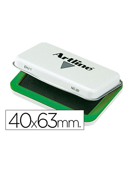 Tampon artline nº00 verde 40x63 mm
