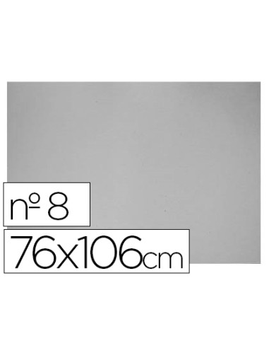 Carton gris nº 8 76x106 cm hoja