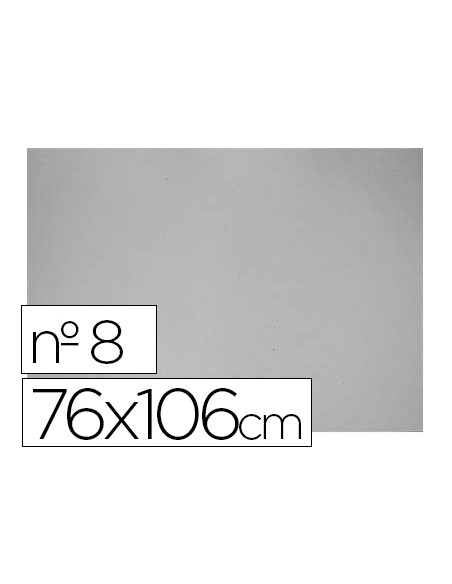 Carton gris nº 8 76x106 cm hoja