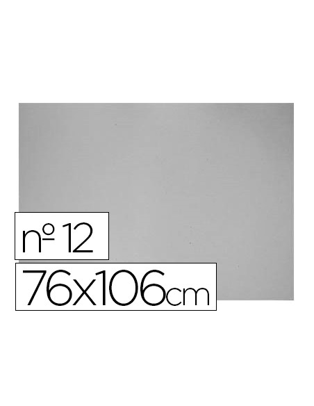 Carton gris nº 12 76x106 cm hoja